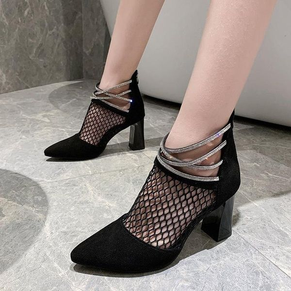 boots 2021 spring summer womens mesh square high heeled hollow out crystal rhinestone ladies chunky delicate pretty shoes, Black
boots 2021 spring summer womens mesh square high heeled hollow out crystal rhinestone ladies chunky delicate pretty shoes, Black