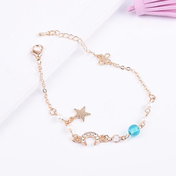 link, chain bracelet for women half moon female crystal red girlfriends sister xingyue students korean temperament, Black
link, chain bracelet for women half moon female crystal red girlfriends sister xingyue students korean temperament, Black