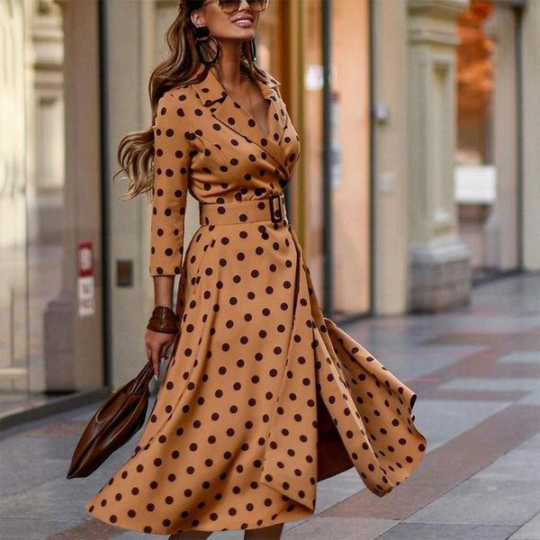 casual dresses 2021 vintage long sleeve wrap office lady dress spring notched collar split party women elegant autumn belted, Black;gray
casual dresses 2021 vintage long sleeve wrap office lady dress spring notched collar split party women elegant autumn belted, Black;gray