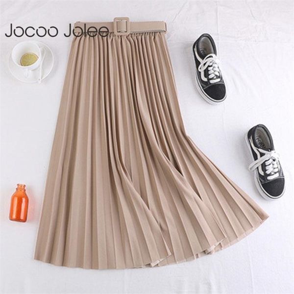 women elegant solid pleated midi skirt casual summer vintage high waist all-match chiffon a line skirts with belt 210416, Black
women elegant solid pleated midi skirt casual summer vintage high waist all-match chiffon a line skirts with belt 210416, Black