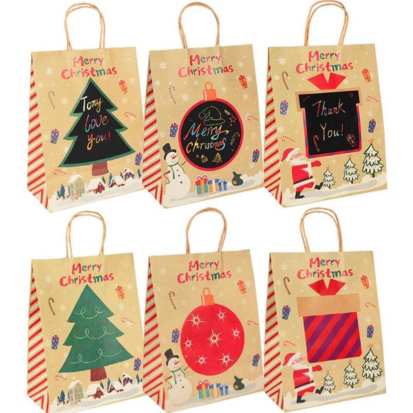 gift wrap 6pcs kraft paper merry christmas bags xmas tree candy box year kids gifts packaging bag decorations for home
gift wrap 6pcs kraft paper merry christmas bags xmas tree candy box year kids gifts packaging bag decorations for home