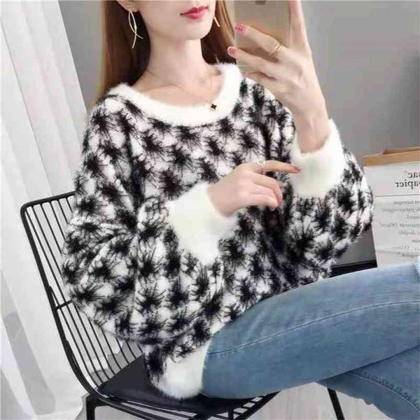 autumn and winter round neck pullover casual ladies pure cashmere sweater short loose knit bottoming shirt 210427, White;black
autumn and winter round neck pullover casual ladies pure cashmere sweater short loose knit bottoming shirt 210427, White;black