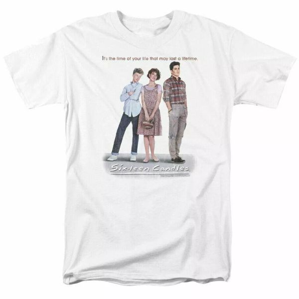 Sixteen Candles Poster T Shirt Mens Licensed Movie Tee Jake Sam The Geek White, White;black
Sixteen Candles Poster T Shirt Mens Licensed Movie Tee Jake Sam The Geek White, White;black