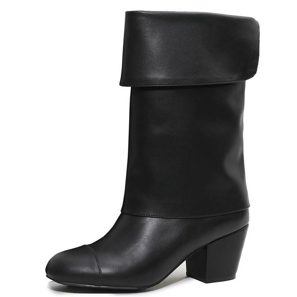 boots fashion catwalk leather women's knight spring autumn mid-calf high heel female round toe slip-on ladies shoes, Black
boots fashion catwalk leather women's knight spring autumn mid-calf high heel female round toe slip-on ladies shoes, Black