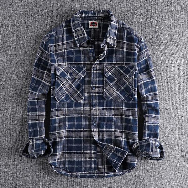 men's casual shirts 2021 autumn and winter thick frosted plaid shirt long sleeve japanese handsome wear 444, White;black
men's casual shirts 2021 autumn and winter thick frosted plaid shirt long sleeve japanese handsome wear 444, White;black
