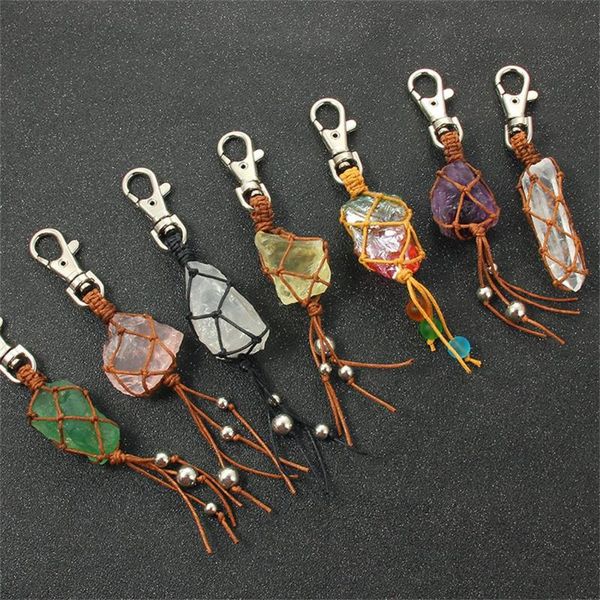 keychains irregular natural stone keychain hanging rope buckle car keyring tassel key ring women men bag pendant jewelry accessories, Silver
keychains irregular natural stone keychain hanging rope buckle car keyring tassel key ring women men bag pendant jewelry accessories, Silver