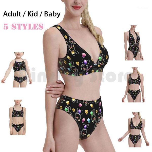 women's swimwear spriggans assemble swimsuit bikini padded high waist spriggan pet mob monster crystals evil mischievous, White;black
women's swimwear spriggans assemble swimsuit bikini padded high waist spriggan pet mob monster crystals evil mischievous, White;black