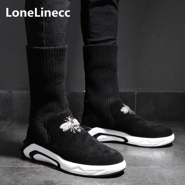 boot winter shoes elastic ropes male high above plane snow mocasin boots, Black
boot winter shoes elastic ropes male high above plane snow mocasin boots, Black
