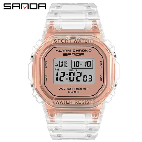 wristwatches creative transparent wristwatch women digital date watch lady fashion resin bracelet outdoor sport waterproof clock, Slivery;brown
wristwatches creative transparent wristwatch women digital date watch lady fashion resin bracelet outdoor sport waterproof clock, Slivery;brown