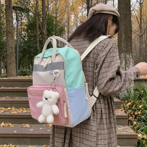 backpack panelled school cute women lapbackpacks female waterproof schoolbag ins korean harajuku girl college bookbag ladies
backpack panelled school cute women lapbackpacks female waterproof schoolbag ins korean harajuku girl college bookbag ladies