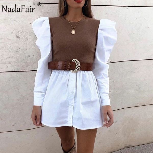women sleeve mini dress nadafair casual party rib puff shirt patchwork 2021 spring long wrap a-line woman, Black;gray
women sleeve mini dress nadafair casual party rib puff shirt patchwork 2021 spring long wrap a-line woman, Black;gray
