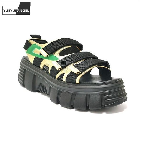 fashion women summer thick platform sandals patchwork genuine leather shoes casual height increasing peep toe wedges dress, Black
fashion women summer thick platform sandals patchwork genuine leather shoes casual height increasing peep toe wedges dress, Black