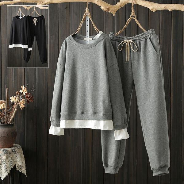 women's two piece pants oversized 5xl fake 2 women pant suits winter design solid casual all match female pulls clothing, White
women's two piece pants oversized 5xl fake 2 women pant suits winter design solid casual all match female pulls clothing, White