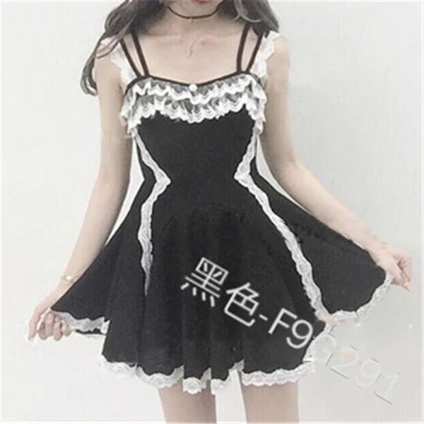 lolita dress women gothic fashion babydoll sweet lace vintage sleeveless patchwork bandage party club goth punk vestidos casual dresses, Black;gray
lolita dress women gothic fashion babydoll sweet lace vintage sleeveless patchwork bandage party club goth punk vestidos casual dresses, Black;gray