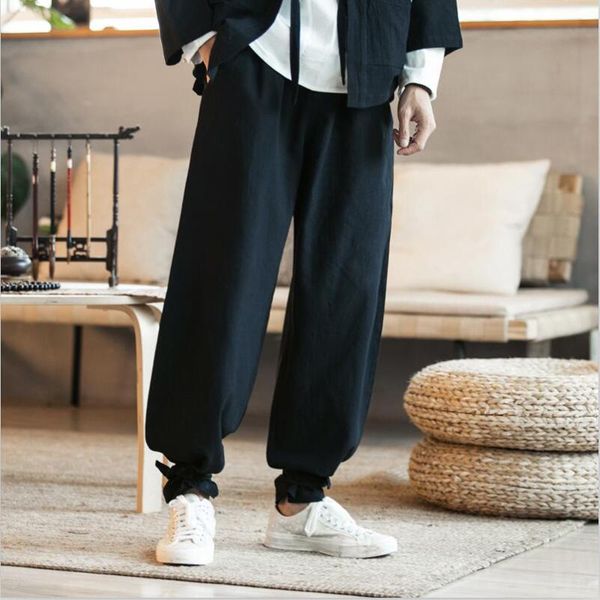 men's pants men long 2021 style cotton linen drawstring wide leg with pocket solid loose plus size m-7xl, Black
men's pants men long 2021 style cotton linen drawstring wide leg with pocket solid loose plus size m-7xl, Black