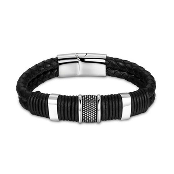 link, chain men's bracelet titanium steel simple braid style wristband magnetic buckle closure for couple lxh, Black
link, chain men's bracelet titanium steel simple braid style wristband magnetic buckle closure for couple lxh, Black