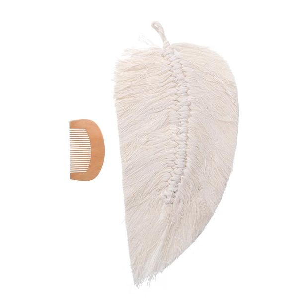 1pc macrame wall hanging feather leaf bohemian tapestry woven art decor decorative objects & figurines
1pc macrame wall hanging feather leaf bohemian tapestry woven art decor decorative objects & figurines