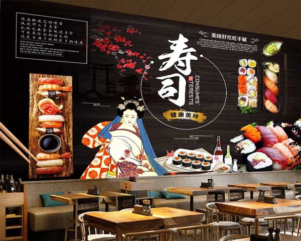 custom 3d po wallpaper mural japanese cuisine sushi restaurant dining tooling background wall wallpapers
custom 3d po wallpaper mural japanese cuisine sushi restaurant dining tooling background wall wallpapers