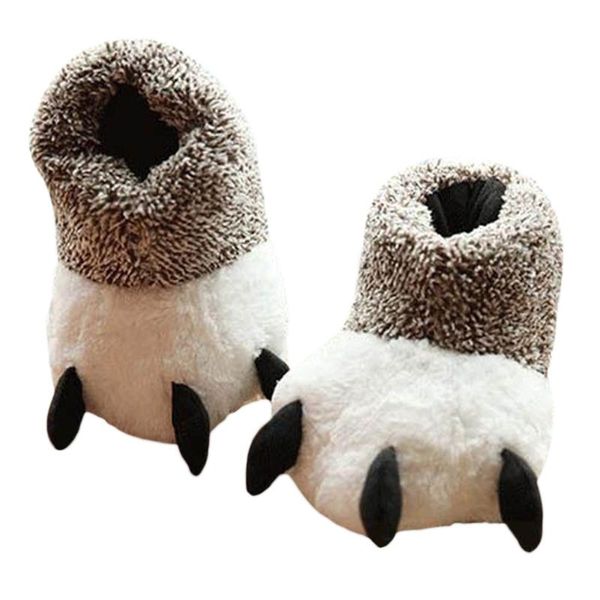 home slippers floor shoes winter indoor cotton padded plush cartoon bear claw non-slip, Black
home slippers floor shoes winter indoor cotton padded plush cartoon bear claw non-slip, Black