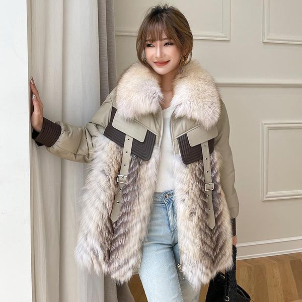 women's fur & faux 2021 natural leather jacket winter women sheepskin coat white duck down jackets with real collar luxury clot, Black
women's fur & faux 2021 natural leather jacket winter women sheepskin coat white duck down jackets with real collar luxury clot, Black