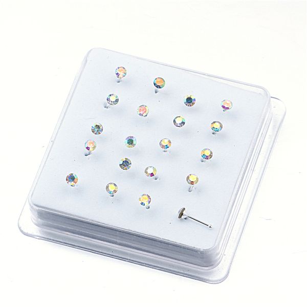 1set 20 pcs 925 silver ball pin nose stud with 3mm multicolor crystal nose piercing body jewelry round shape
1set 20 pcs 925 silver ball pin nose stud with 3mm multicolor crystal nose piercing body jewelry round shape