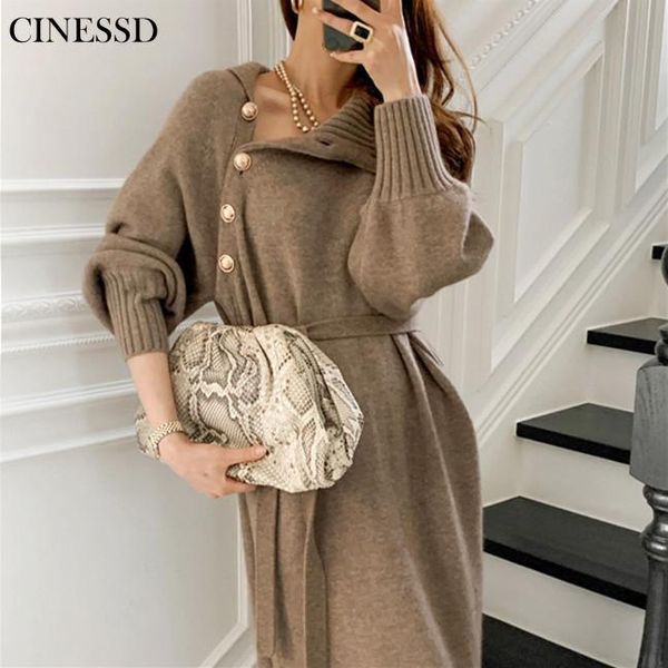 casual dresses dress female korean chic retro elegant women's high collar oblique row button tie waist mid-length knitted autumn, Black;gray
casual dresses dress female korean chic retro elegant women's high collar oblique row button tie waist mid-length knitted autumn, Black;gray