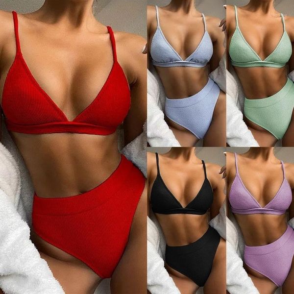 push up bikini set swimsuits high waist swimwear women ribbed biquini bathing suits brazilian bikinis 2021 purple bathers women's, White;black
push up bikini set swimsuits high waist swimwear women ribbed biquini bathing suits brazilian bikinis 2021 purple bathers women's, White;black