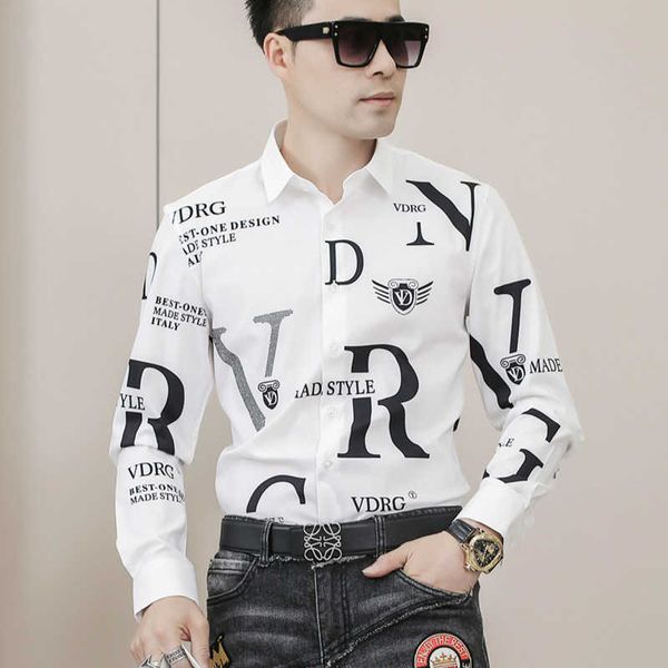 brand shirts men long sleeve business casual shirt fashion slim streetwear dress social nightclub chemise homme 210527, White;black
brand shirts men long sleeve business casual shirt fashion slim streetwear dress social nightclub chemise homme 210527, White;black