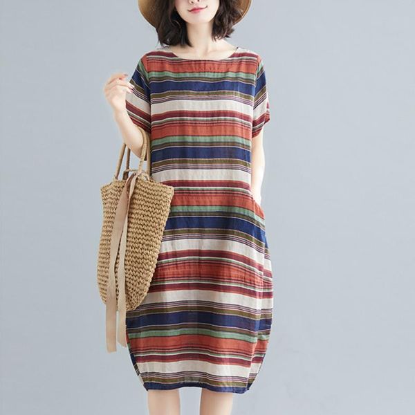 maternity dresses women striped cotton linen short sleeve dress o-neck loose plus size holiday beach casual print floral, White
maternity dresses women striped cotton linen short sleeve dress o-neck loose plus size holiday beach casual print floral, White