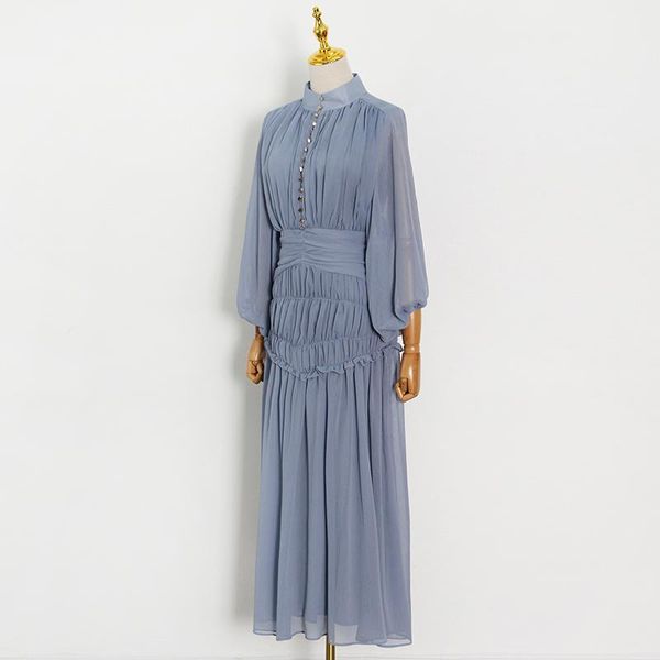 casual dresses fold pleated summer dress for women stand collar long sleeve high waist sheer mesh female clothing, Black;gray
casual dresses fold pleated summer dress for women stand collar long sleeve high waist sheer mesh female clothing, Black;gray