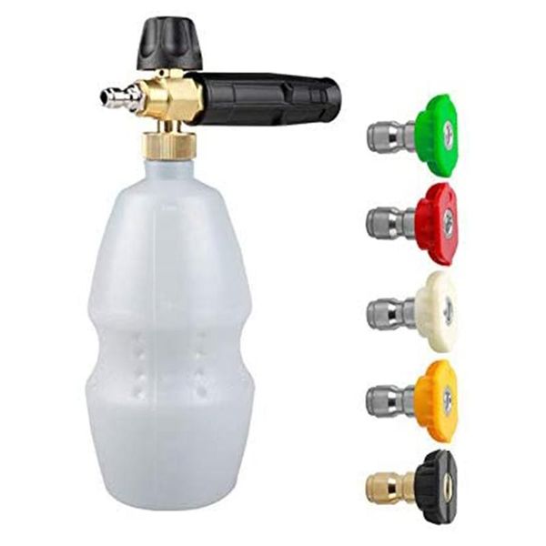 car wash pressure washer adjustable 1/4inch quick connect foam cannon snow lance high water gun &
car wash pressure washer adjustable 1/4inch quick connect foam cannon snow lance high water gun &