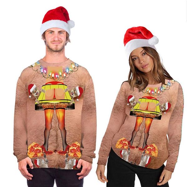 women's hoodies & sweatshirts men's couple clothes xmas print long sleeve coat christmas round-collar pullover top, Black
women's hoodies & sweatshirts men's couple clothes xmas print long sleeve coat christmas round-collar pullover top, Black