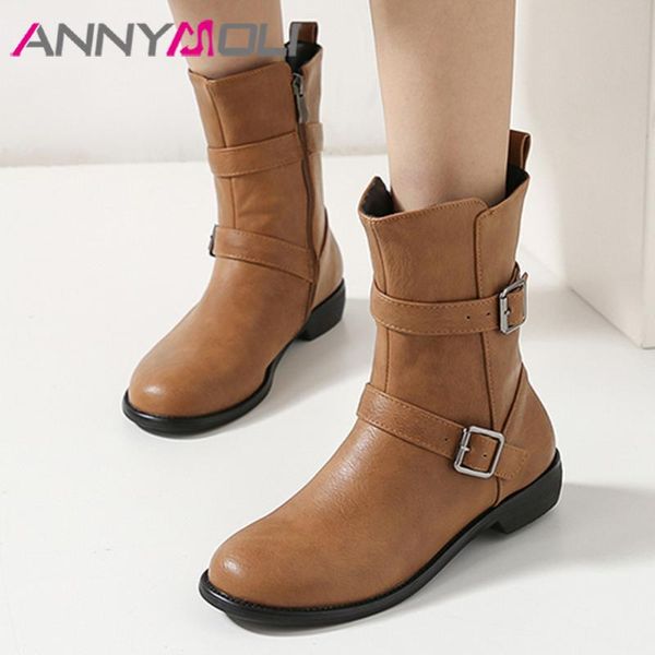 boots annymoli med heel short buckle mid calf woman chunky shoes zip round toe ladies footwear winter wine red 33-46, Black
boots annymoli med heel short buckle mid calf woman chunky shoes zip round toe ladies footwear winter wine red 33-46, Black