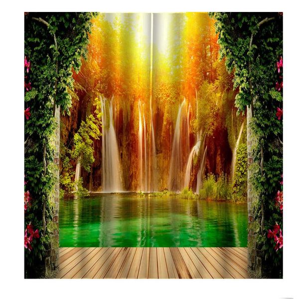 modern customized 3d blackout curtain summer waterfall in forest woodland nature jungle scenery window drapes home decor &
modern customized 3d blackout curtain summer waterfall in forest woodland nature jungle scenery window drapes home decor &