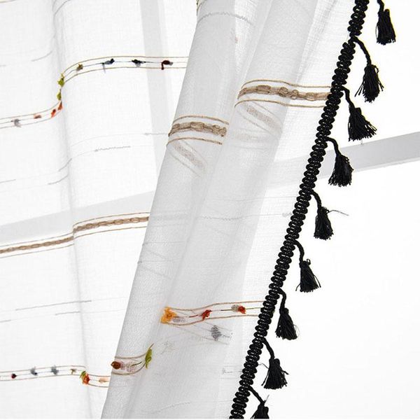 curtain & drapes colorful ball embroidered sheer blacktassel lace finished tulle for living room bedroom kitchen window 4
curtain & drapes colorful ball embroidered sheer blacktassel lace finished tulle for living room bedroom kitchen window 4