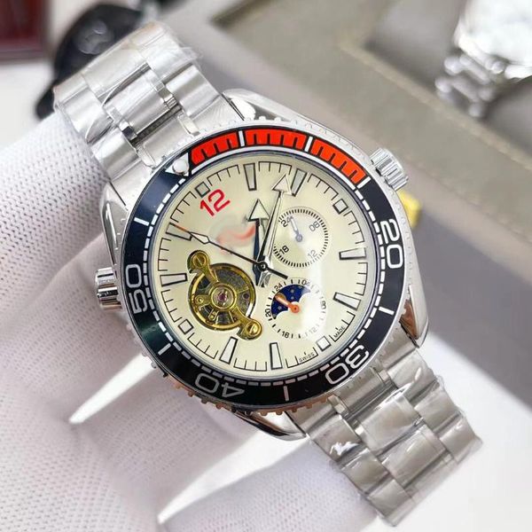 wristwatches + watch luxury men's mechanical full working day and month 24 o'clock display tourbillon hollow see-through dial, Slivery;brown
wristwatches + watch luxury men's mechanical full working day and month 24 o'clock display tourbillon hollow see-through dial, Slivery;brown