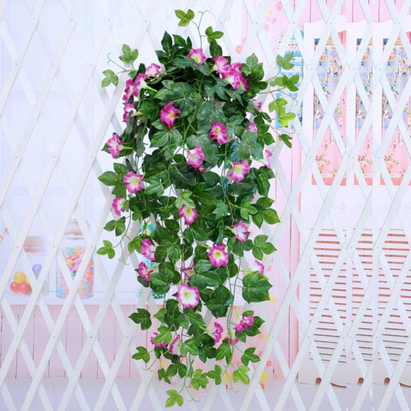 1pc artificial morning glory vine hanging wall plant garland fake garden fence window greenery leaf plants decor decorative flowers & wreath
1pc artificial morning glory vine hanging wall plant garland fake garden fence window greenery leaf plants decor decorative flowers & wreath