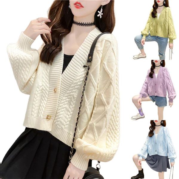 women's knits & tees women long sleeve knitted sweaters cardigan fall spring preppy style solid color single-breasted coat casual jumpe, White
women's knits & tees women long sleeve knitted sweaters cardigan fall spring preppy style solid color single-breasted coat casual jumpe, White