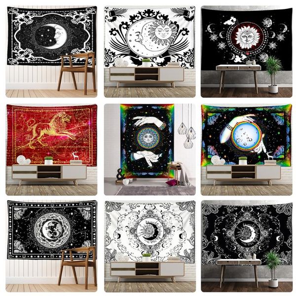tapestries black and white sun moon tapestry wall hanging mandala hippie bohemian carpet tarot dormitory home decor
tapestries black and white sun moon tapestry wall hanging mandala hippie bohemian carpet tarot dormitory home decor
