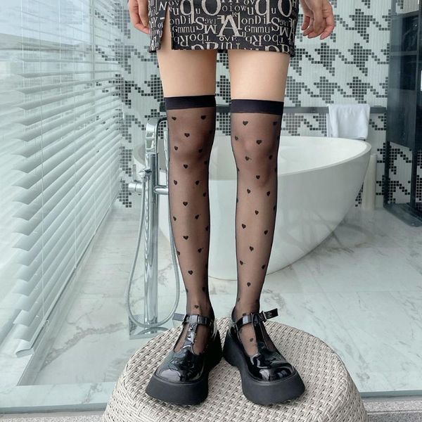 heart long stockings women transparent thin silk socks tight fashion thigh girls dress calcetine medias & hosiery, Black;white
heart long stockings women transparent thin silk socks tight fashion thigh girls dress calcetine medias & hosiery, Black;white
