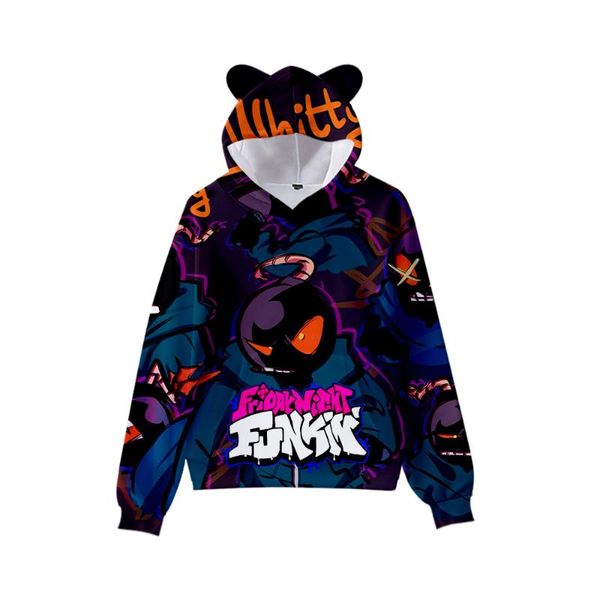 men's hoodies & sweatshirts 2-16t children friday night funkin men women hoodie sweatshirt 3d pullover cartoon cat ears cosplay custome, Black
men's hoodies & sweatshirts 2-16t children friday night funkin men women hoodie sweatshirt 3d pullover cartoon cat ears cosplay custome, Black