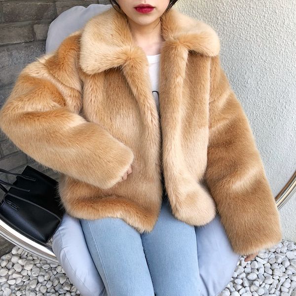 blends women winter fashion loose plus size faux coat elegant thick warm outerwear fake fox fur jacket chaquetas mujer a110, Black
blends women winter fashion loose plus size faux coat elegant thick warm outerwear fake fox fur jacket chaquetas mujer a110, Black
