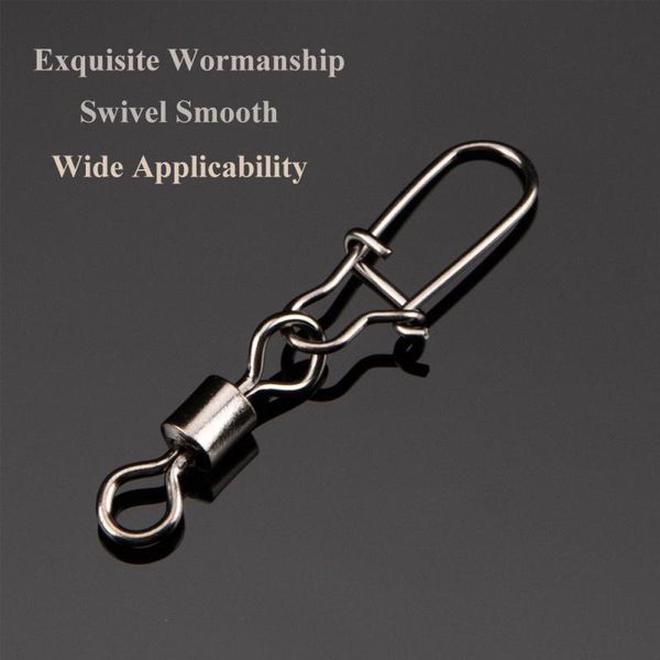 fishing hooks 50pcs/lot 2# 4# 6# 8# 10# swivel stainless steel with snap fishhook lure tackle connector pin bearing rolling droppingsh
fishing hooks 50pcs/lot 2# 4# 6# 8# 10# swivel stainless steel with snap fishhook lure tackle connector pin bearing rolling droppingsh
