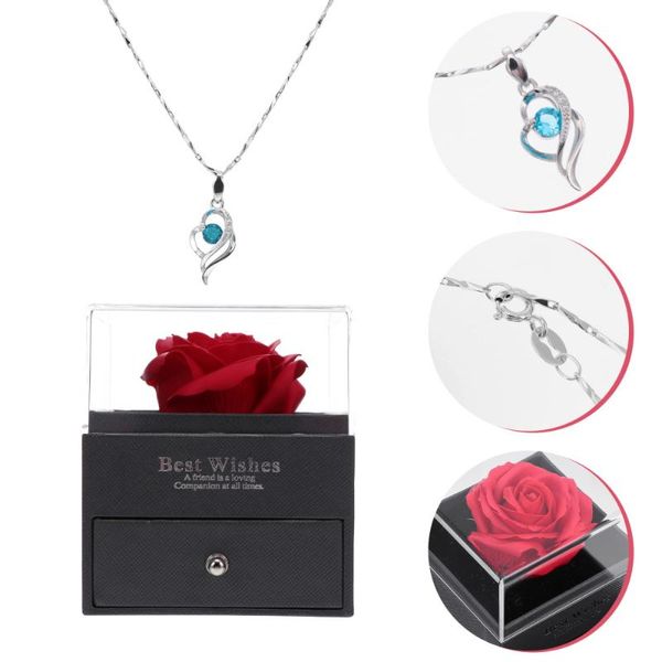 decorative flowers & wreaths romantic valentine's day rose with flower case and pendant chain gift box
decorative flowers & wreaths romantic valentine's day rose with flower case and pendant chain gift box