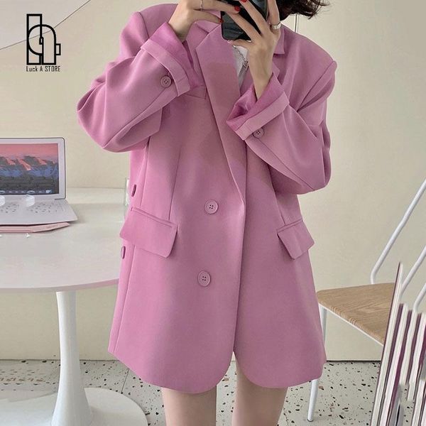women's suits & blazers women pink casual pure color spring blazer notched collar long sleeve loose jacket fashion tide autumn 2021, White;black
women's suits & blazers women pink casual pure color spring blazer notched collar long sleeve loose jacket fashion tide autumn 2021, White;black