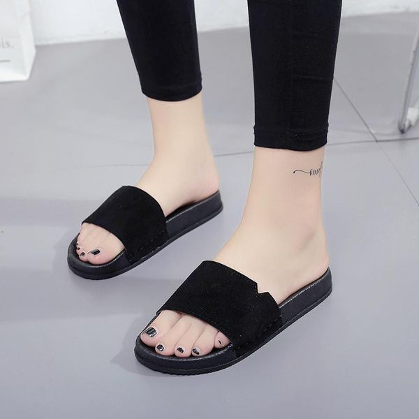 slippers women suede flat casual fashion open toe beach vacation comfortable flip flops, Black
slippers women suede flat casual fashion open toe beach vacation comfortable flip flops, Black