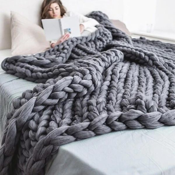 hand knitted chunky blanket thick yarn weighted wool bulky knitting throw warm winter home sofa bed throws blankets
hand knitted chunky blanket thick yarn weighted wool bulky knitting throw warm winter home sofa bed throws blankets