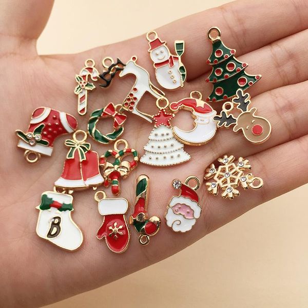 charms 30pcs/lot enamel christmas tree santa claus pendants for necklaces bracelets earrings diy jewelry making xmas decoration, Bronze;silver
charms 30pcs/lot enamel christmas tree santa claus pendants for necklaces bracelets earrings diy jewelry making xmas decoration, Bronze;silver