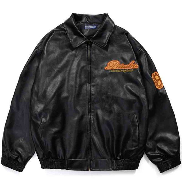 men's jackets hip hop leather jacket letter embroidery bomber harajuku oversized streetwear retro fashion college varsity coat 1b48, Black;brown
men's jackets hip hop leather jacket letter embroidery bomber harajuku oversized streetwear retro fashion college varsity coat 1b48, Black;brown