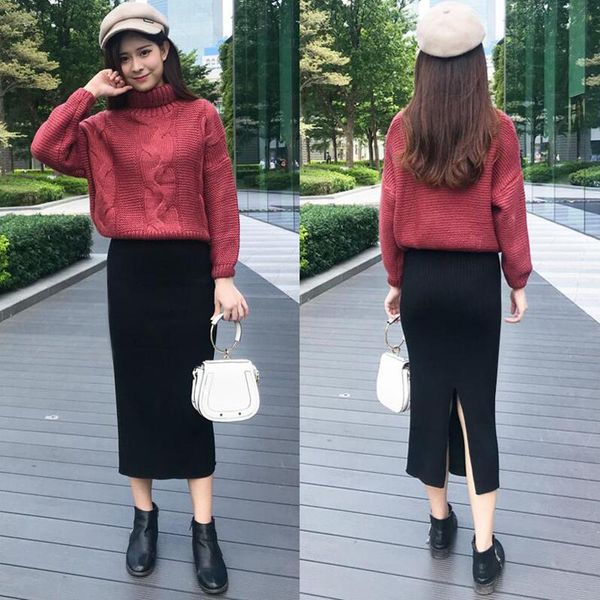 skirts women's bodycon split knitted pencil skirt autumn black high waist midi women 2021 winter elegant knitting party
skirts women's bodycon split knitted pencil skirt autumn black high waist midi women 2021 winter elegant knitting party